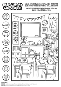 Encontre e Pinte - Sala de Aula